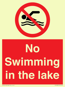 No Swimming in the lake